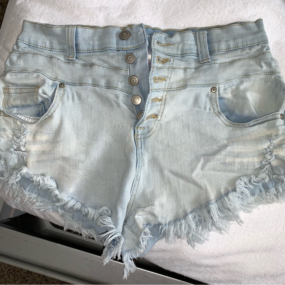 Jean High Waist Shorts
